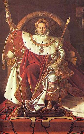 Jean Auguste Dominique Ingres Napoleon on his Imperial throne Germany oil painting art